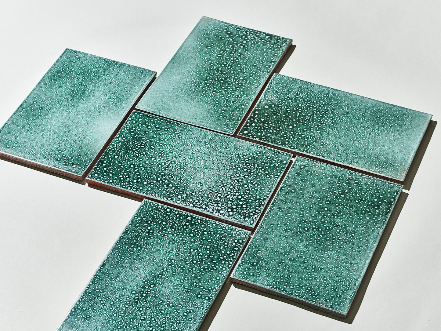 Wall tile | Raindrops | Forest Green