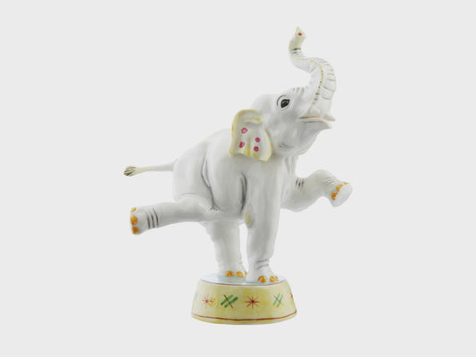 Elephant upon drum