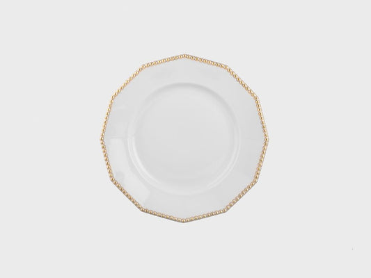 Plate | Perl | Gold | 21 cm